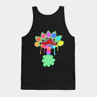 Forma de hongo colorido Tank Top